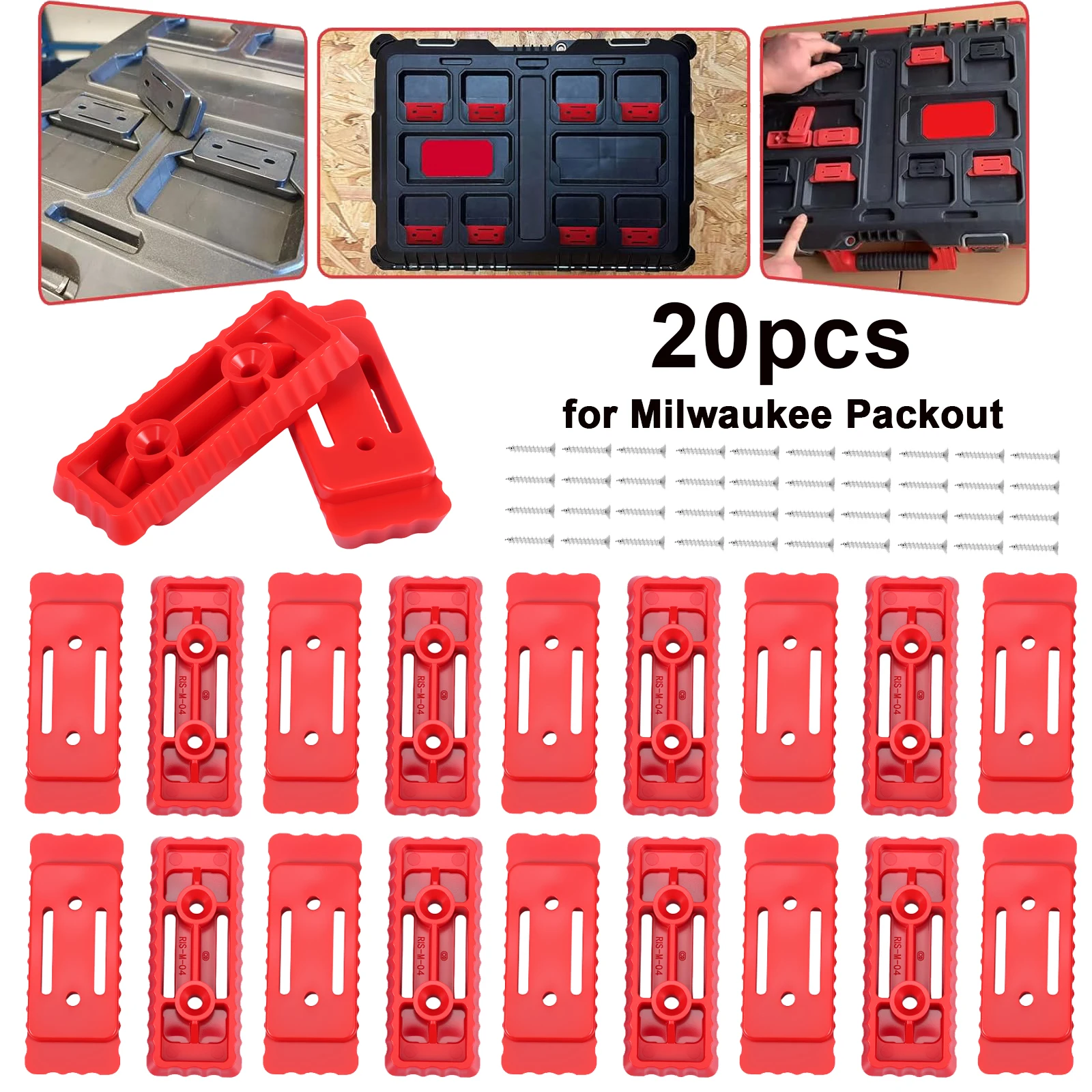 Workshop Electric Tools - Milwaukee Packout Sistemi için 20 adet