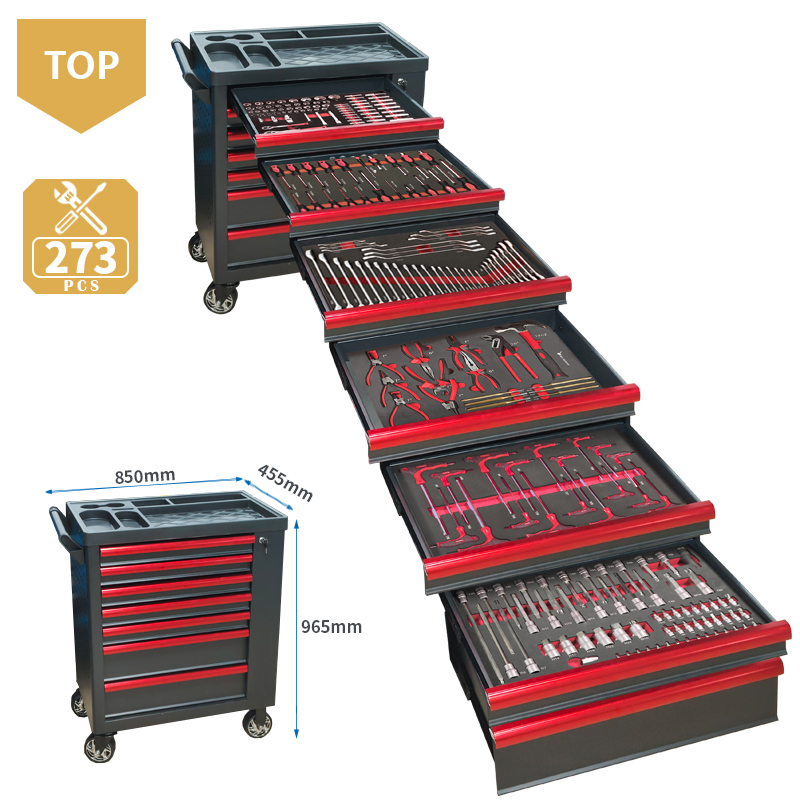 Tools Trolley For Workshop - 7 Çekmeceli Alet Arabası, 273 Parça