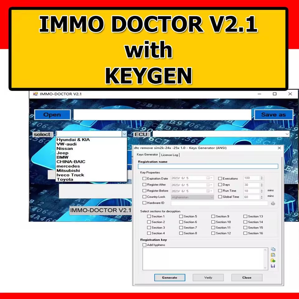 Workshop Tools Brand - Immo Doctor Çok Markalı V2.1 ECU
