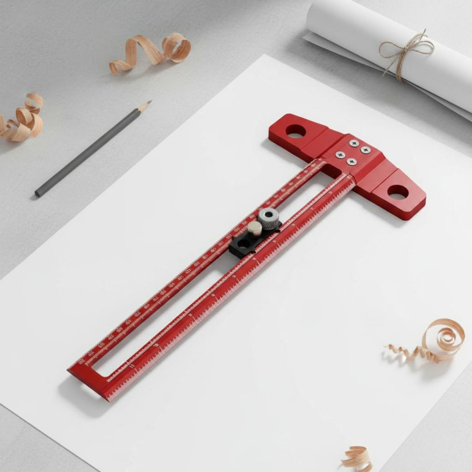 T-Kare Cetvel Lazerle Kazınmış - Workshop Marking Tools incelemesi ve fiyatı