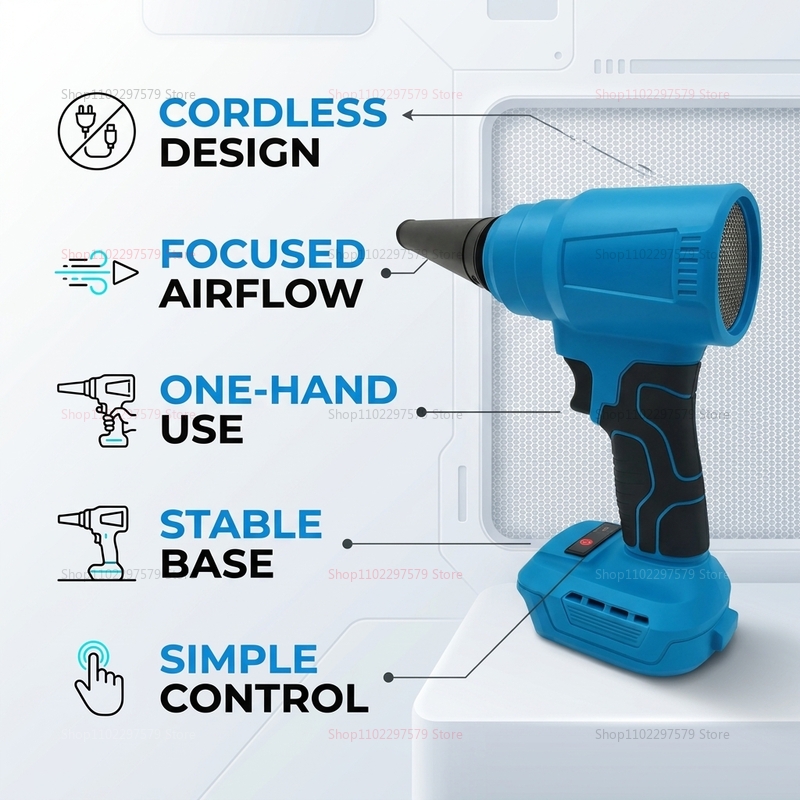 18V fırçasız akülü hava silgi  - Workshop Electric Tools incelemesi ve fiyatı